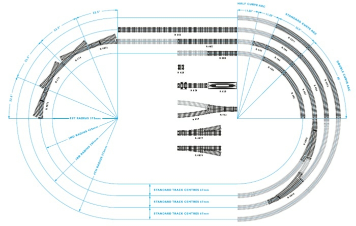 Hornby oo store gauge track plans